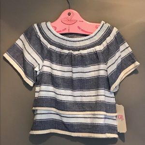 NWT! Childs Blue Striped Shirt